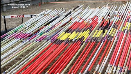 Rockback Beach Vault Poles, August 12, 2017